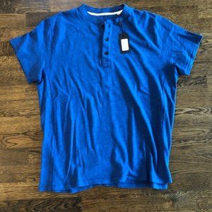 Rag and Bone Henley Size Large, Blue, NEW!